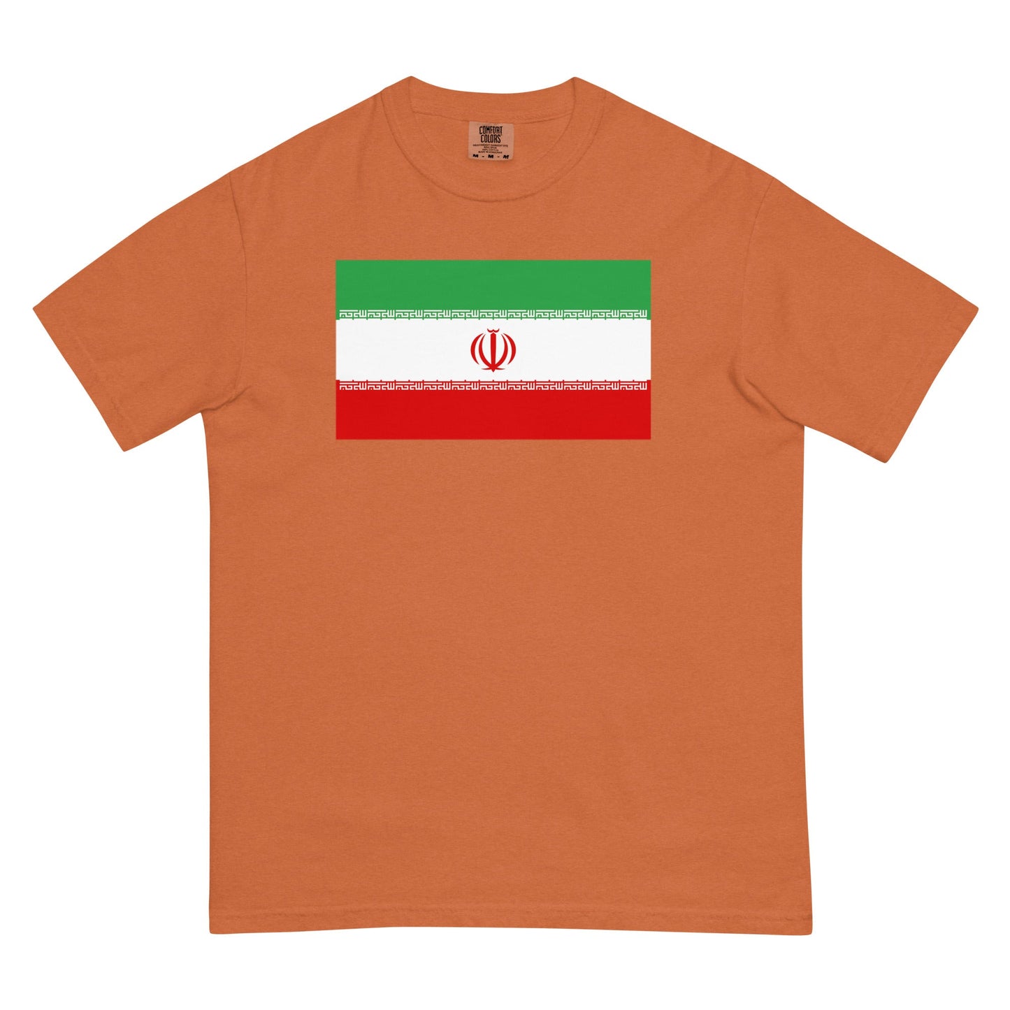 Iran flag shirt in espresso, size 3X large