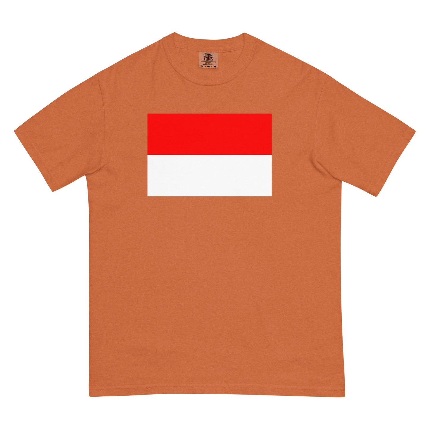 Indonesia flag shirt in crimson, size small