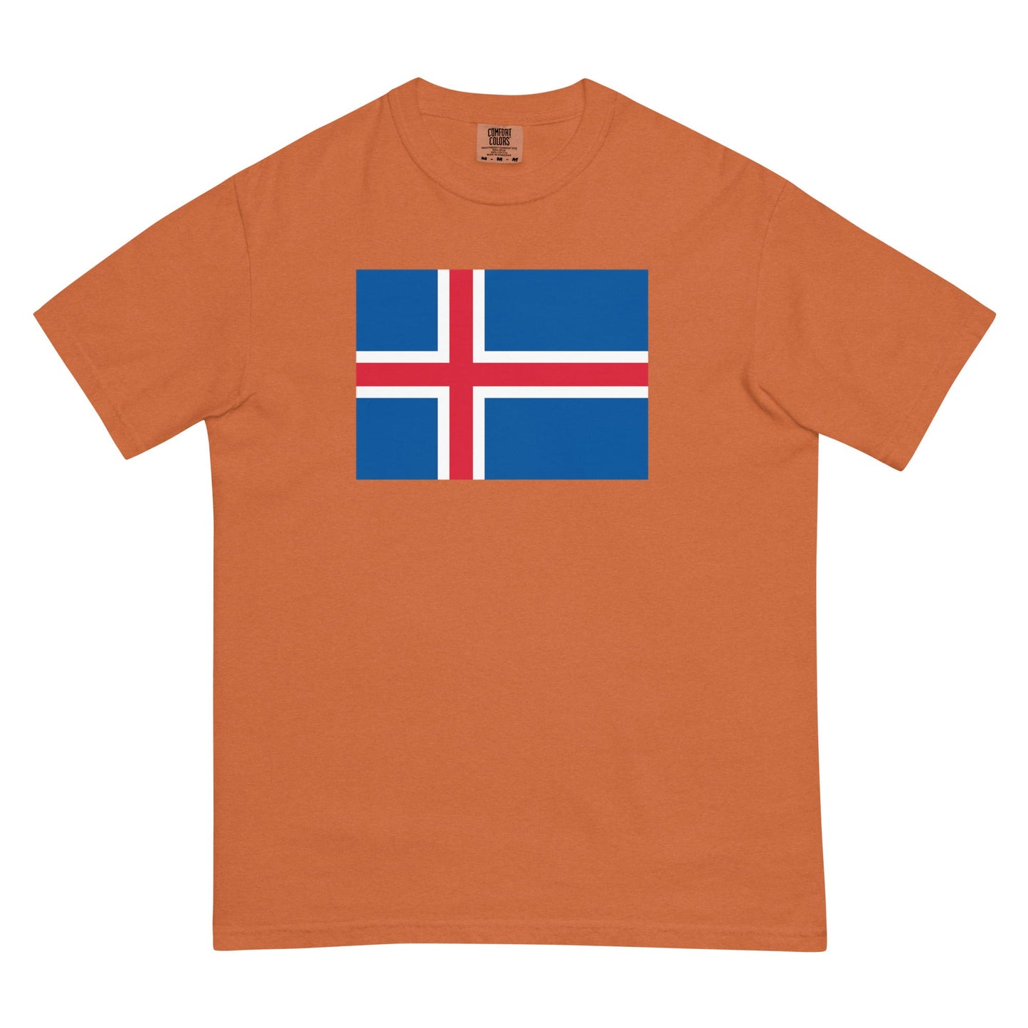 Iceland flag shirt in true navy, size 4X large