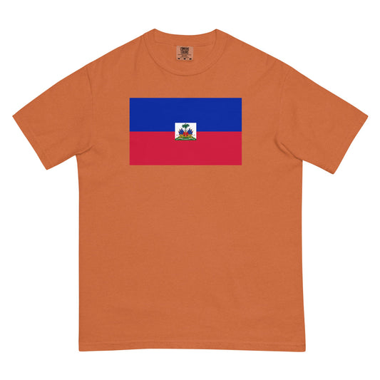 Haiti heritage shirt, black, size small