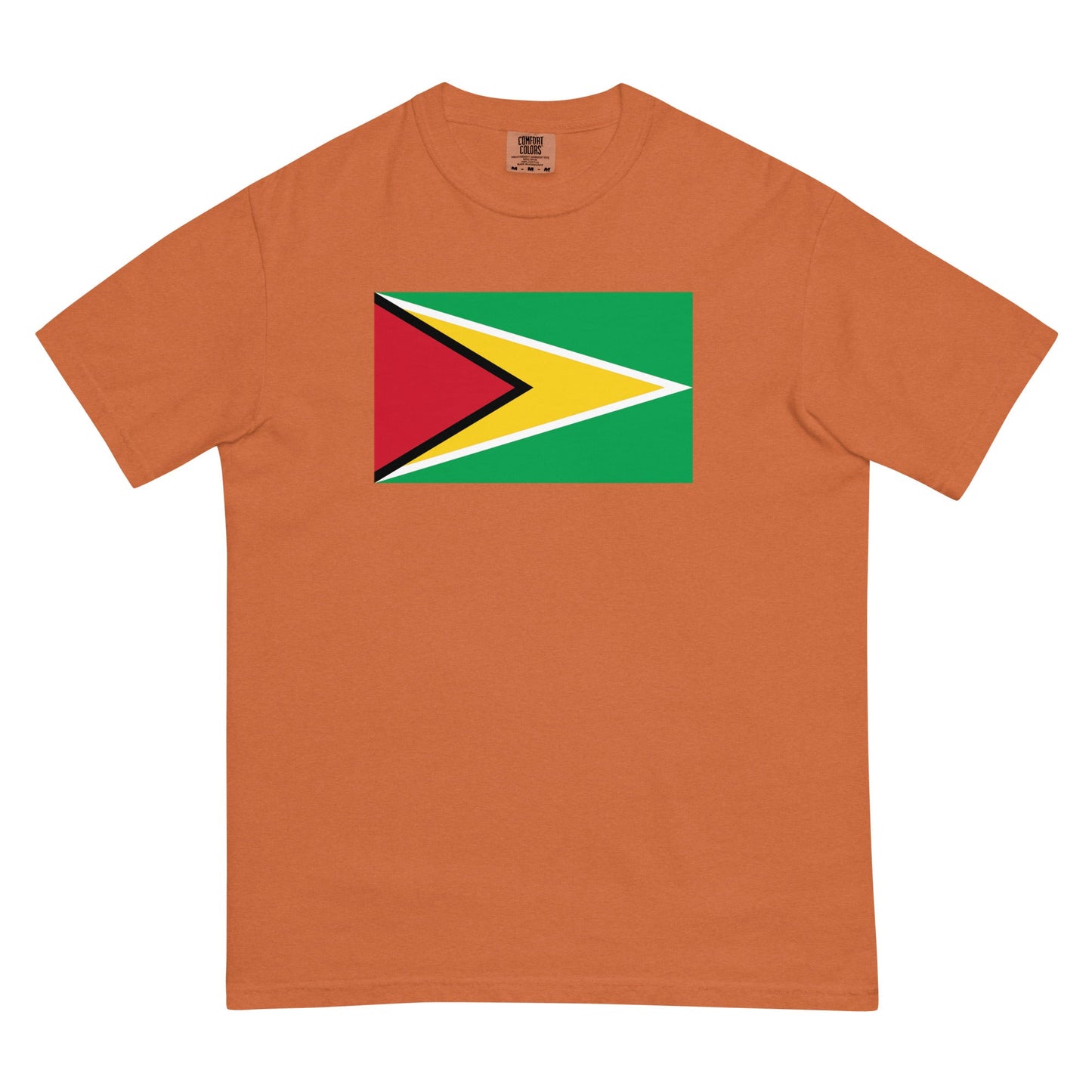 Guyana flag shirt in blue spruce, size 2X large