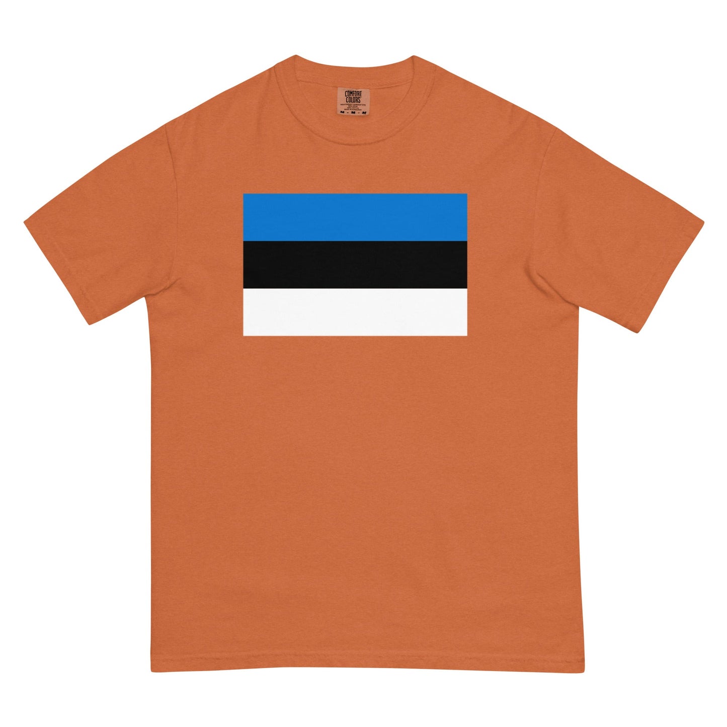 Estonia flag shirt in blue spruce, size 3X large
