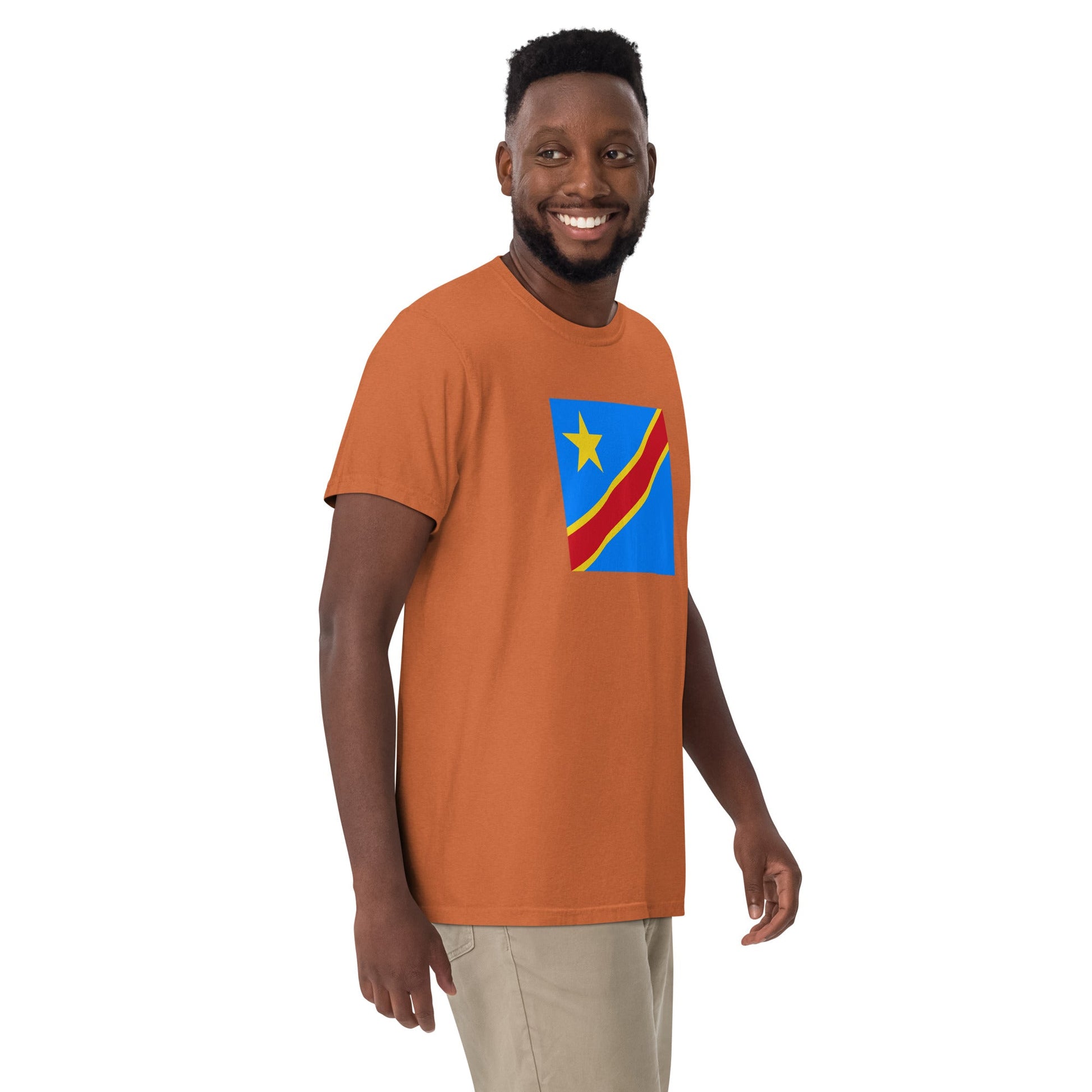 Dominica pride shirt in black – unisex, large