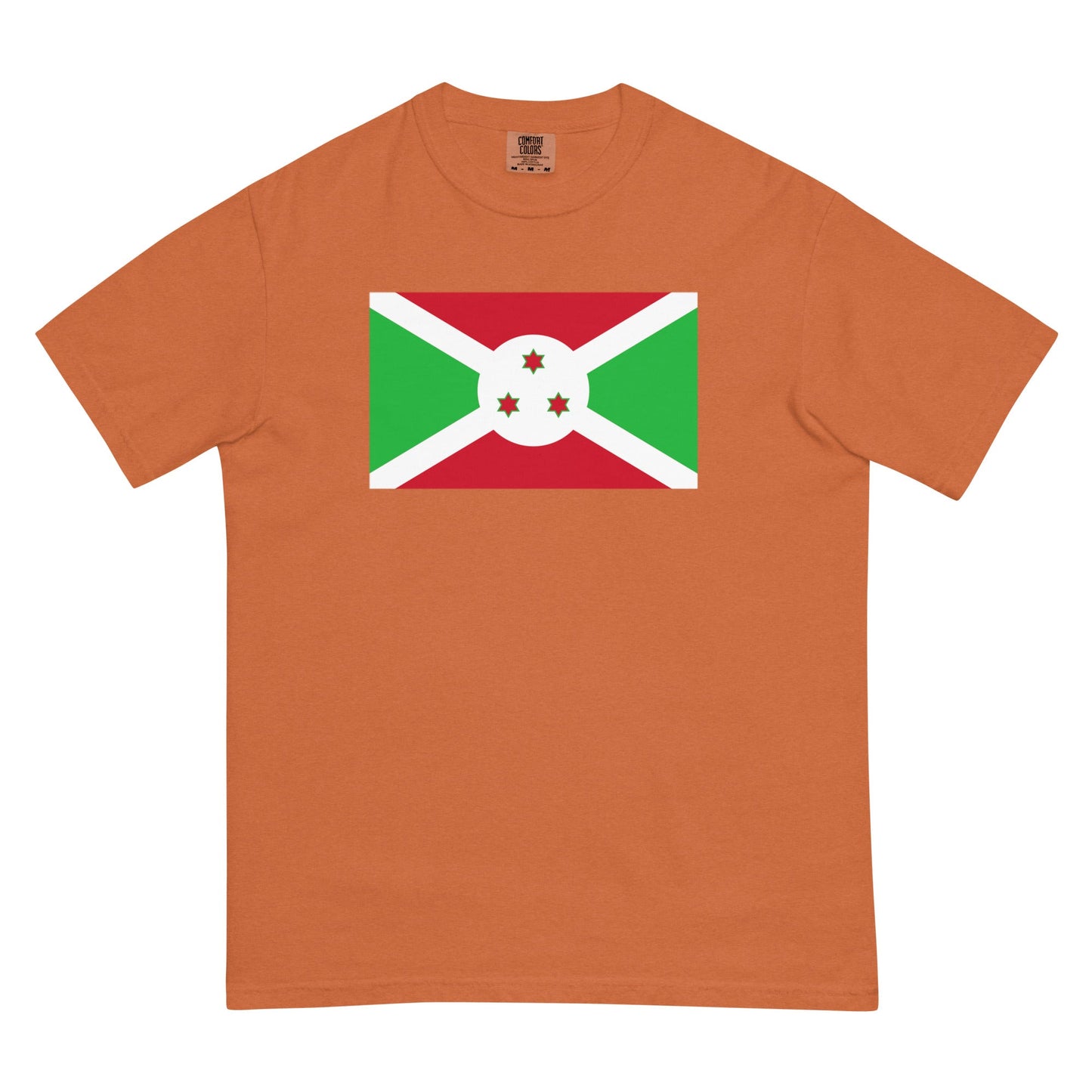 Burundi flag shirt in espresso, size medium