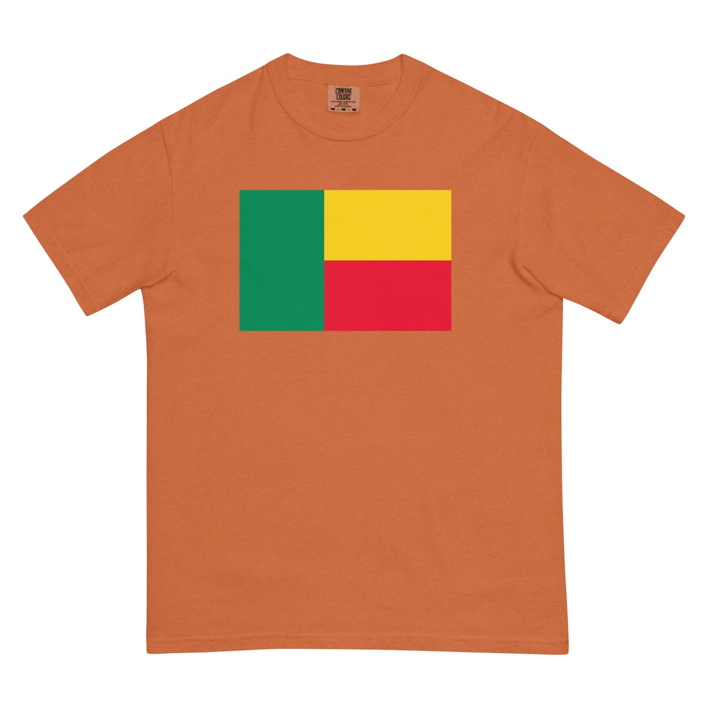 Benin flag shirt in black, size small