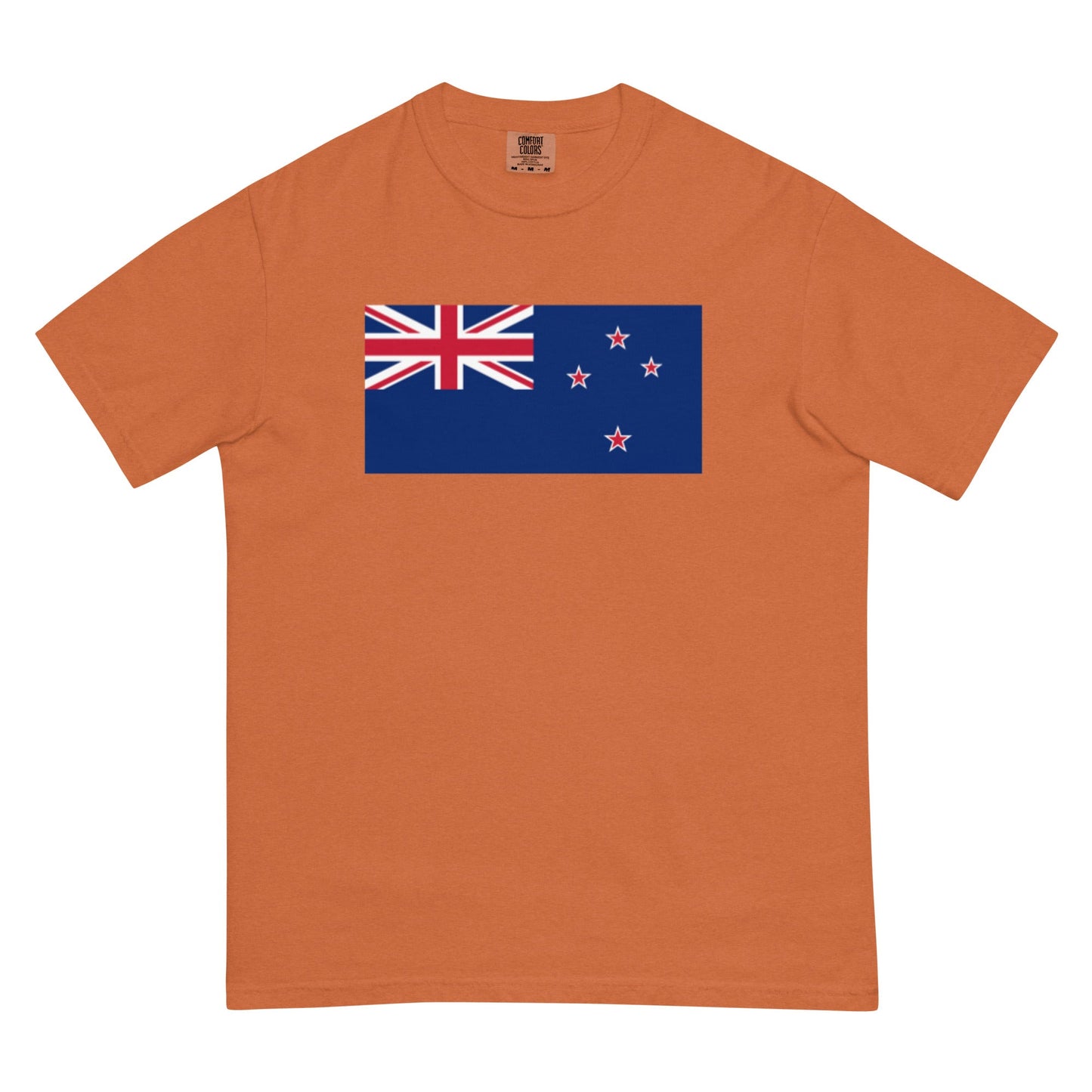 Flag tee representing New Zealand 1 in espresso, 3X large