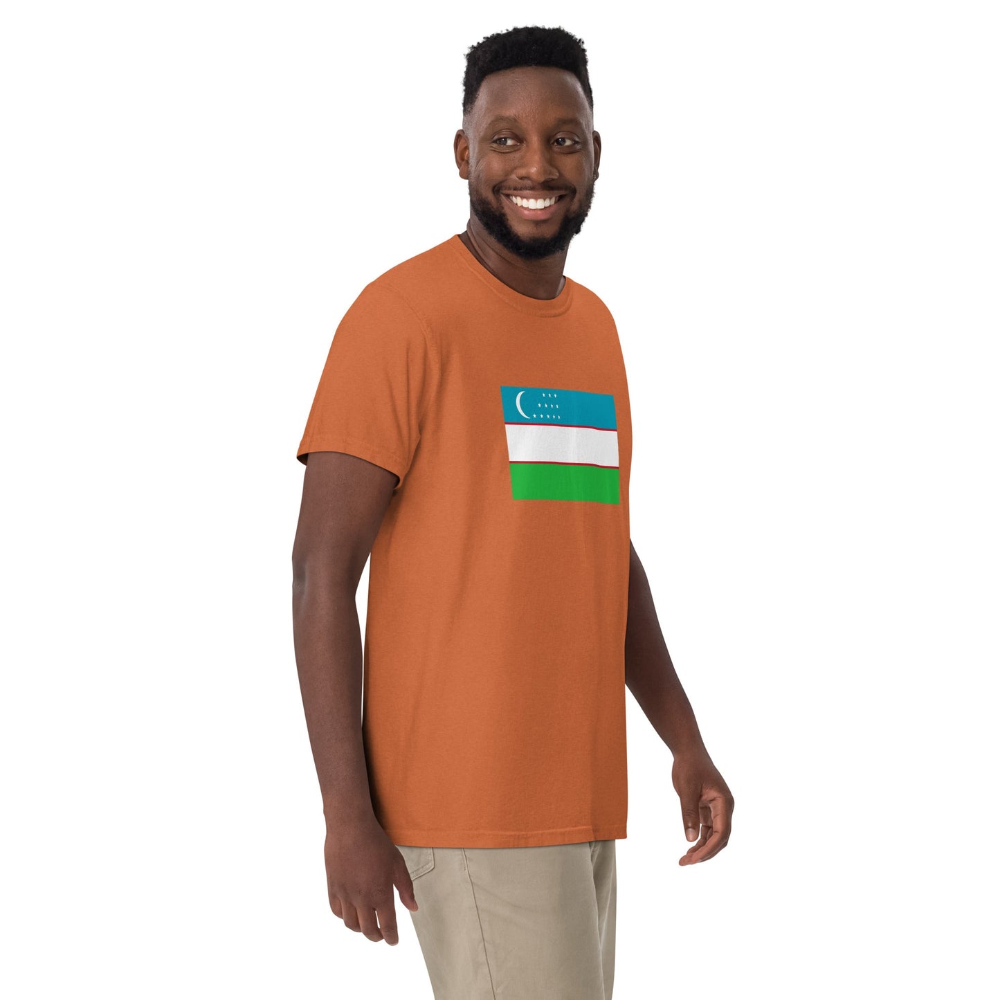 Uzbekistan national shirt, small, in brick