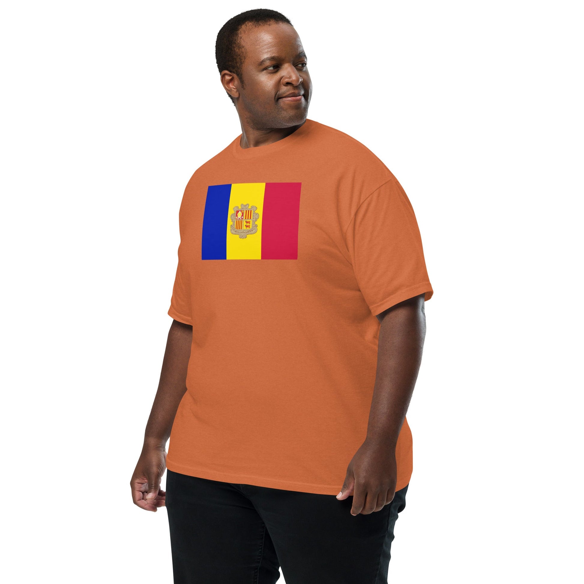 Andorra pride shirt in hemp – unisex, 2X large