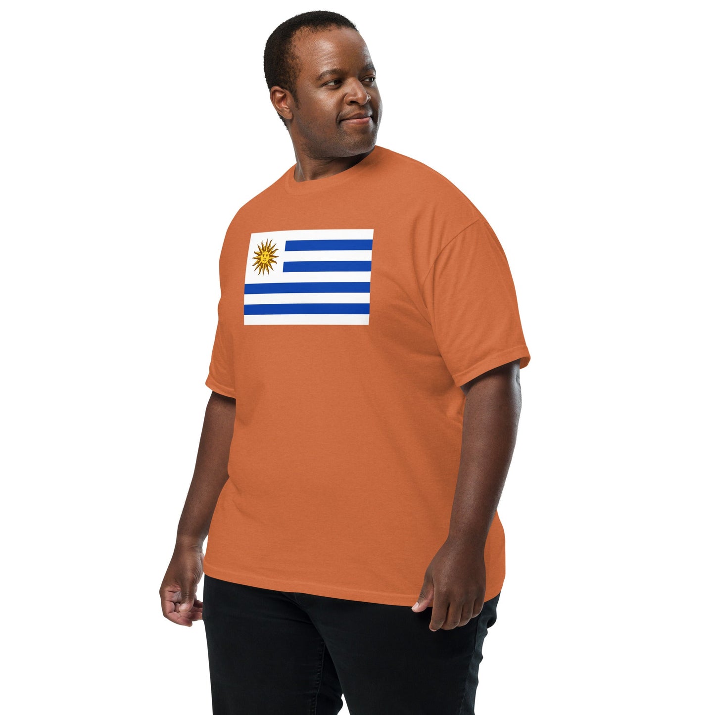 red shirt with Uruguay 1 flag design, 4X large