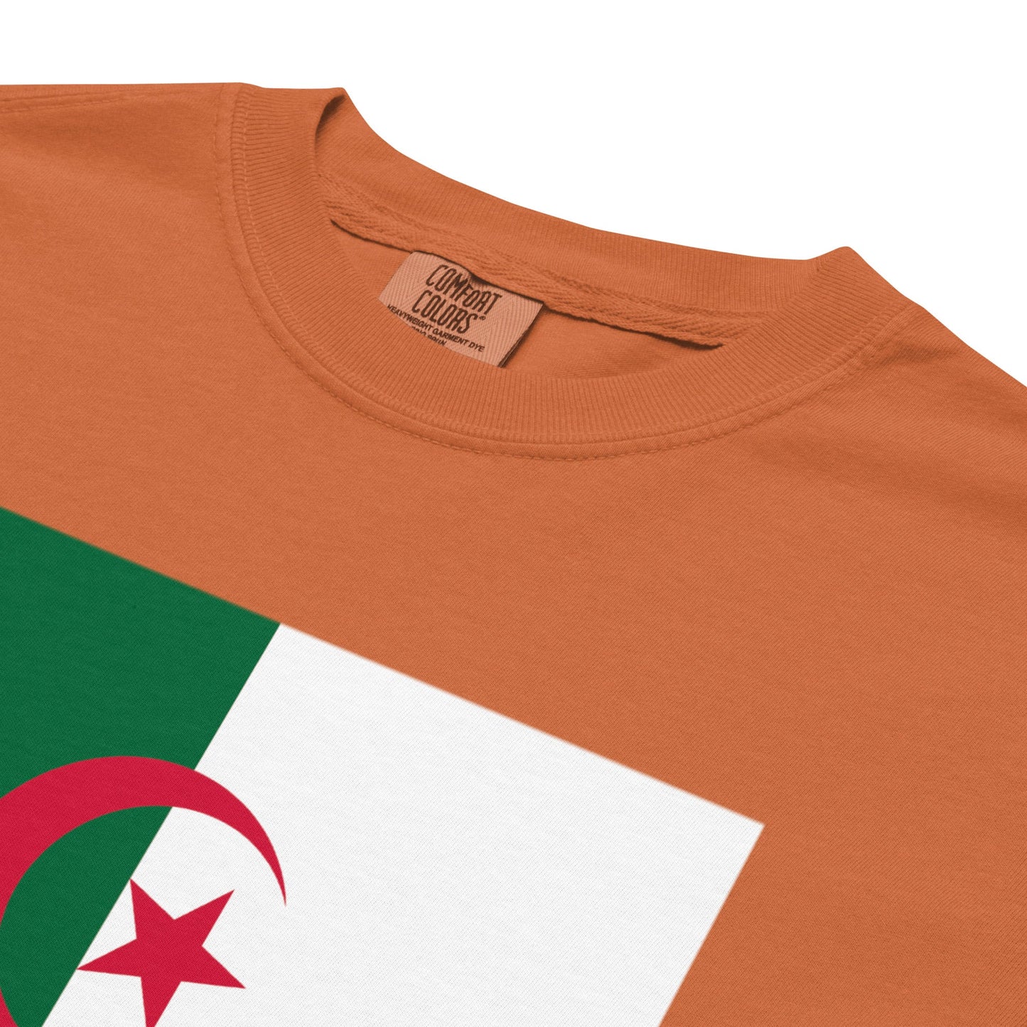 red shirt with Algeria flag design, medium